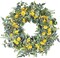 Eucalyptus Wreaths for Front Door - 24 Inch Yellow Daisy Wreath, Spring Summer Door Wreath for All Seasons for Indoor Outdoor Home Porch Wall Window Office Wedding Farmhouse Easter Decor